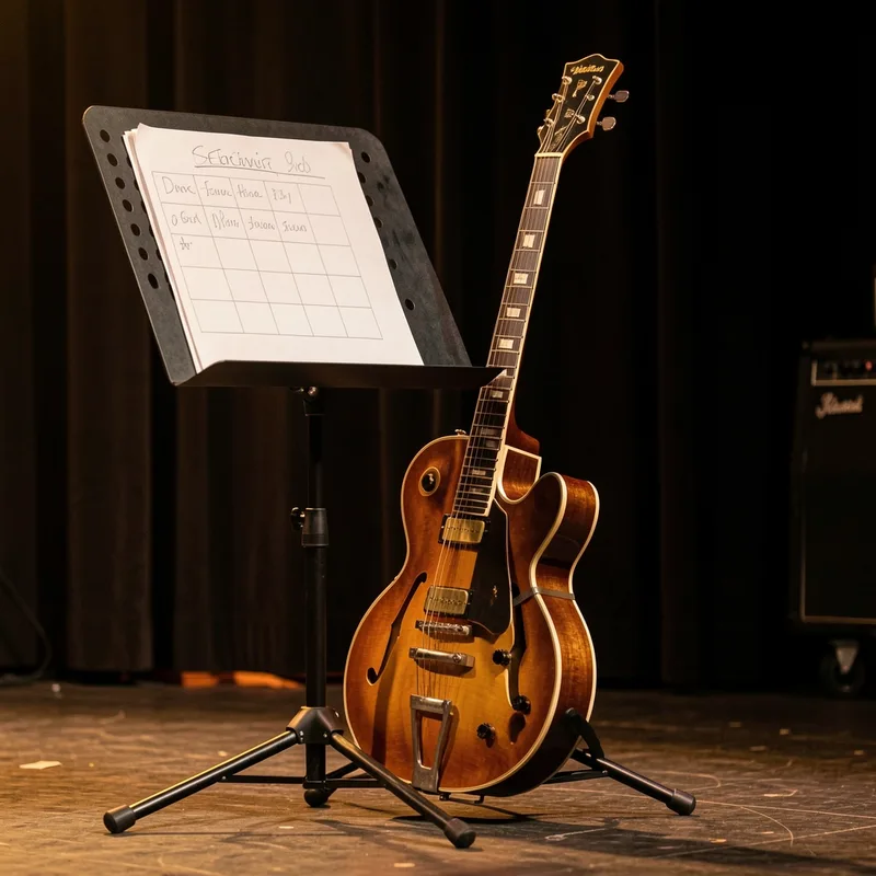 Grille de blues : 12 mesures, accords I-IV-V et variantes